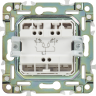 Выключатель 2-клавишный IEK SKANDY с индикацией 10А SK-V09Bl черный SK-V20-1-10-K02
