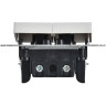 Выключатель 2-клавишный IEK СП BRITE BR-V20-0-10-K91 ВС10-2-0-БрАБ 10А механизм арктич. белый